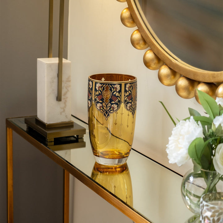 Mürüvvet Amber Glass Vase - WAMC011