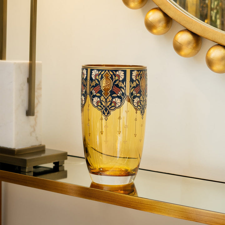 Mürüvvet Amber Glass Vase - WAMC011
