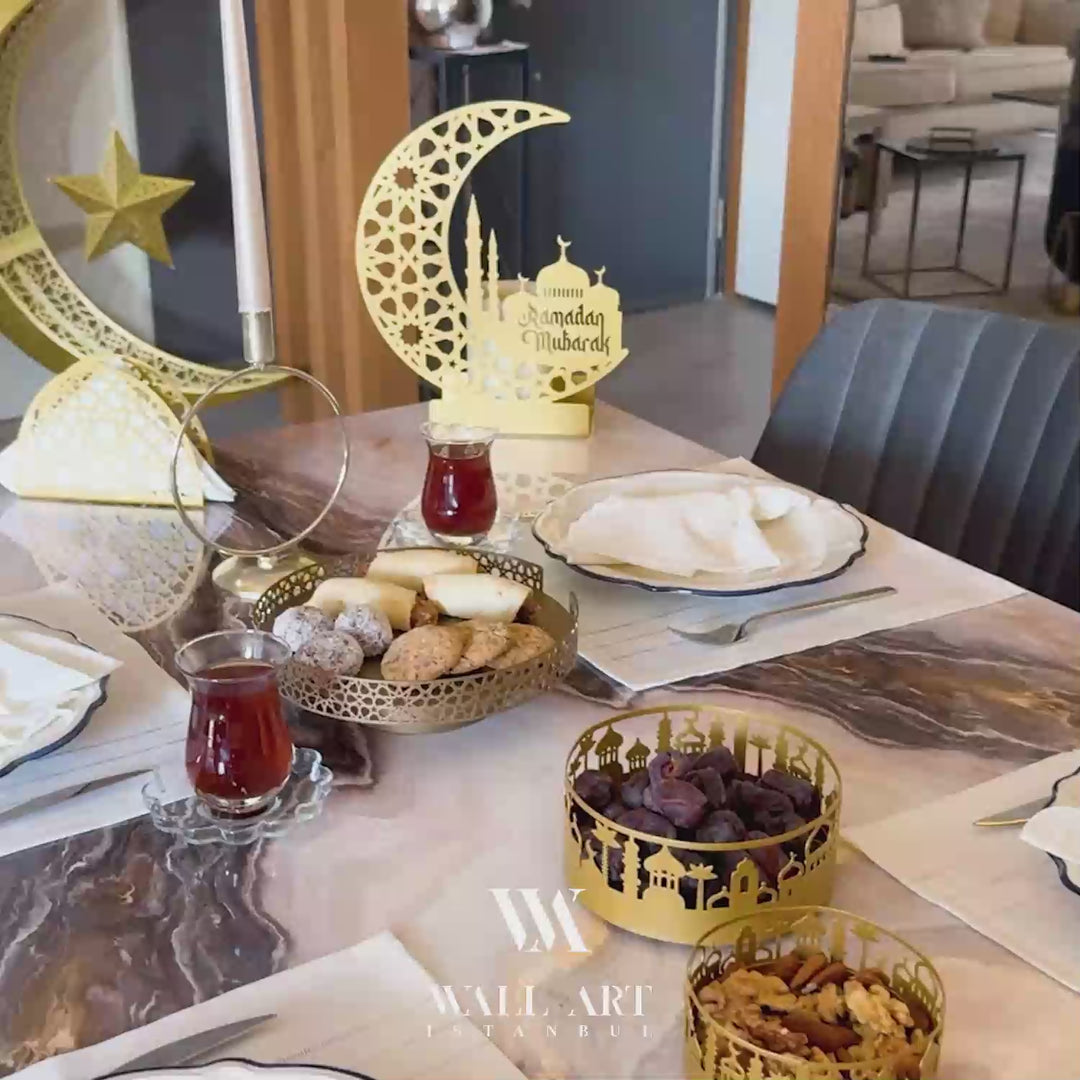 Metal Ramadan Candle Holder Set of 2 - WAMH168