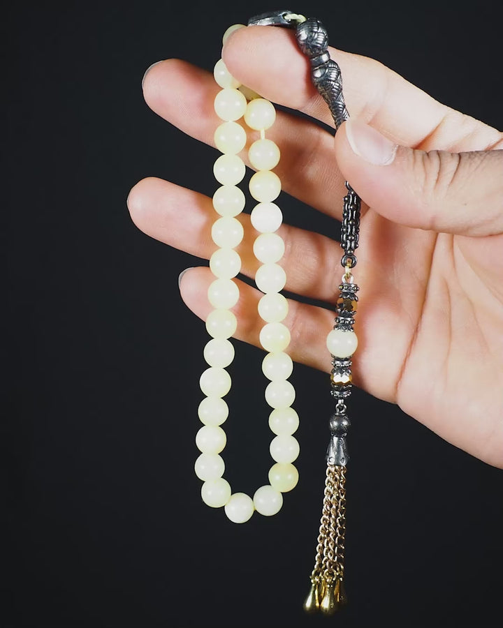 Natural Stone Round-Bead Tasbeeh - WATD901