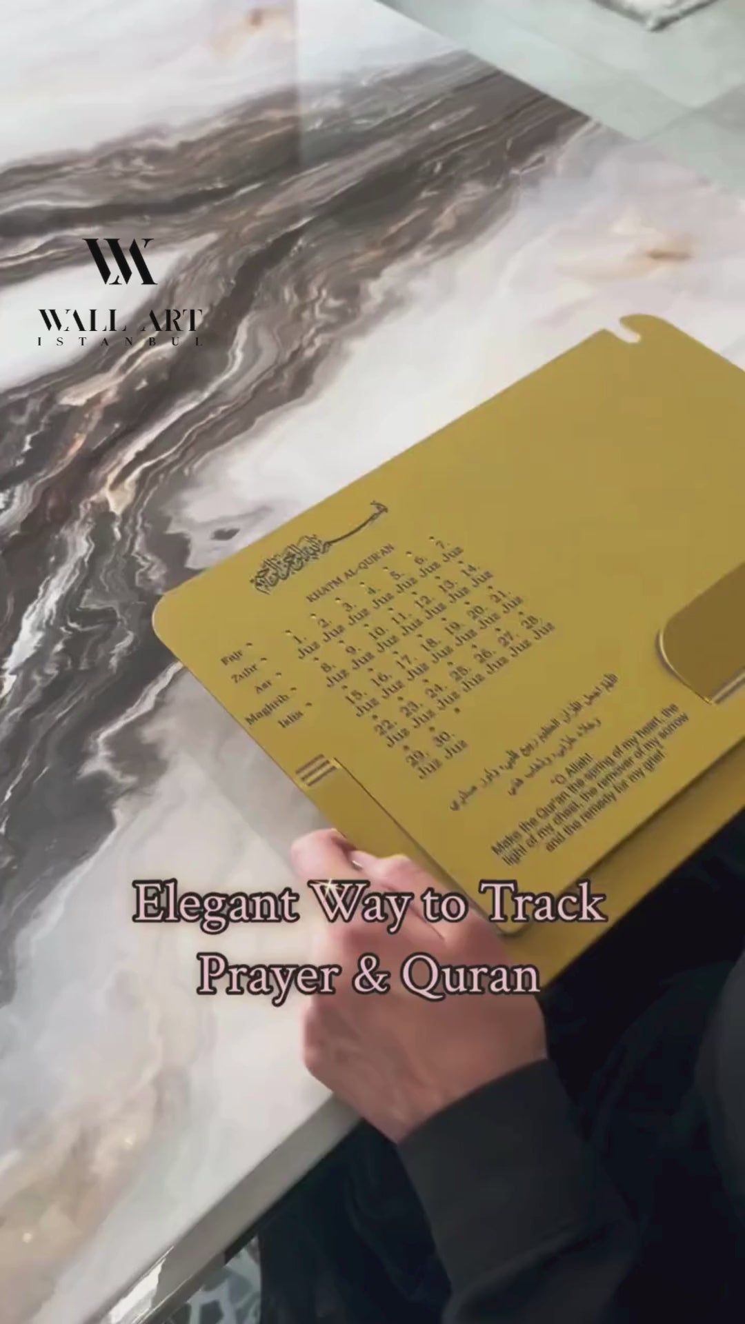 Quran Stand with Juz Progress Tracker - WAMH207