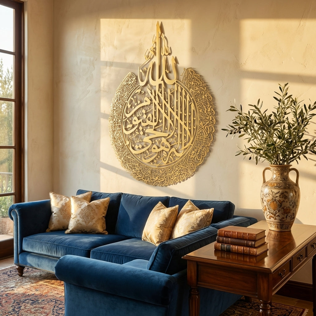 Ayatul Kursi Metal Islamic Wall Art - WAM071