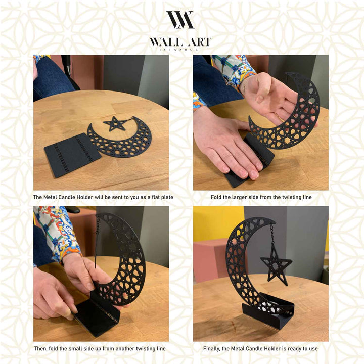 Islamic Metal Candle Holder - WAMH079