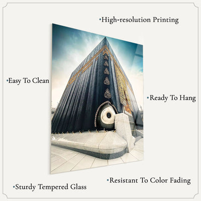 Kaaba Shareef Glass Wall Art - WTC011