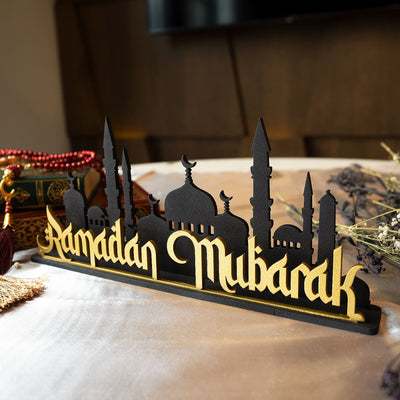 Ramadan Mubarak Metal Tabletop Decor - WAMH109