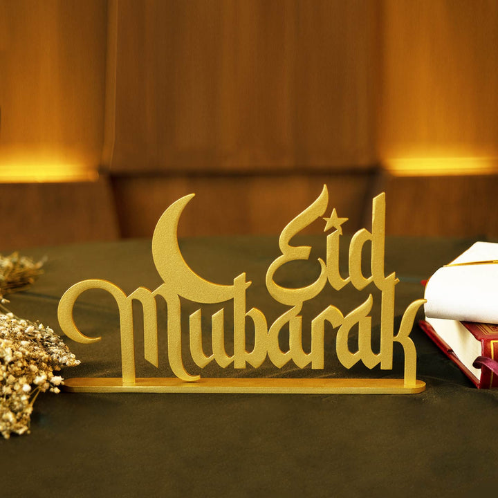 SALE - Eid Mubarak Metal Tabletop Decor - WAMH108