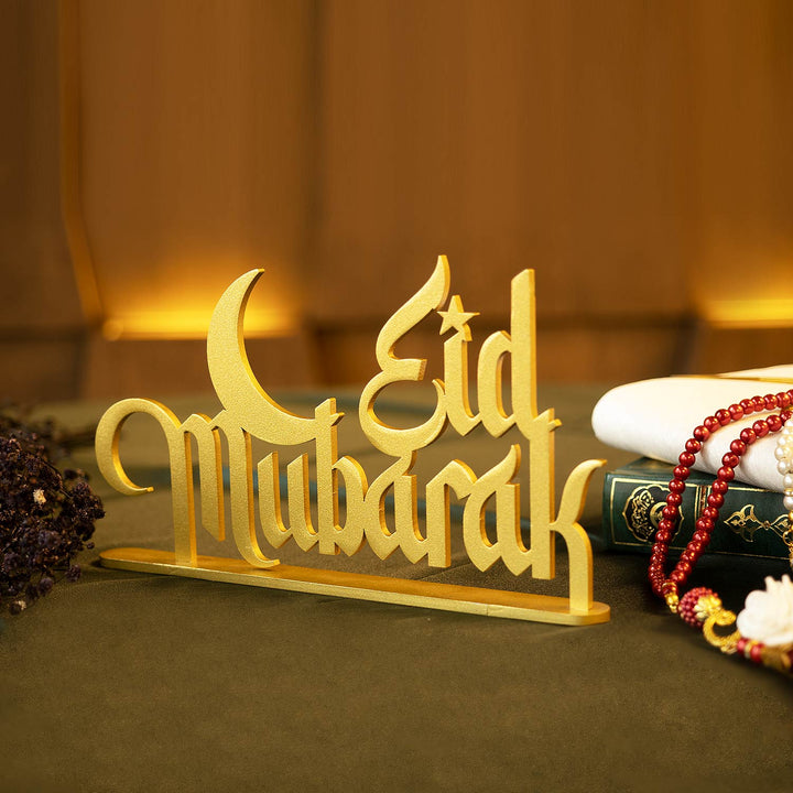 SALE - Eid Mubarak Metal Tabletop Decor - WAMH108