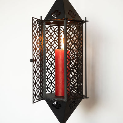Metal Candle Holder for Wall - WAMH120