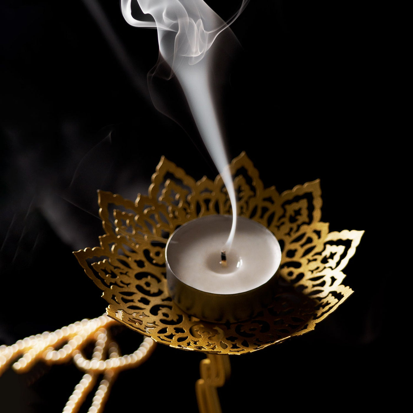 "My Light" Written Metal Islamic Candle Holder - WAMH132
